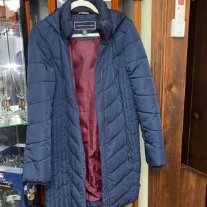 Tommy Hilfiger Women's Blue Puffer Coat